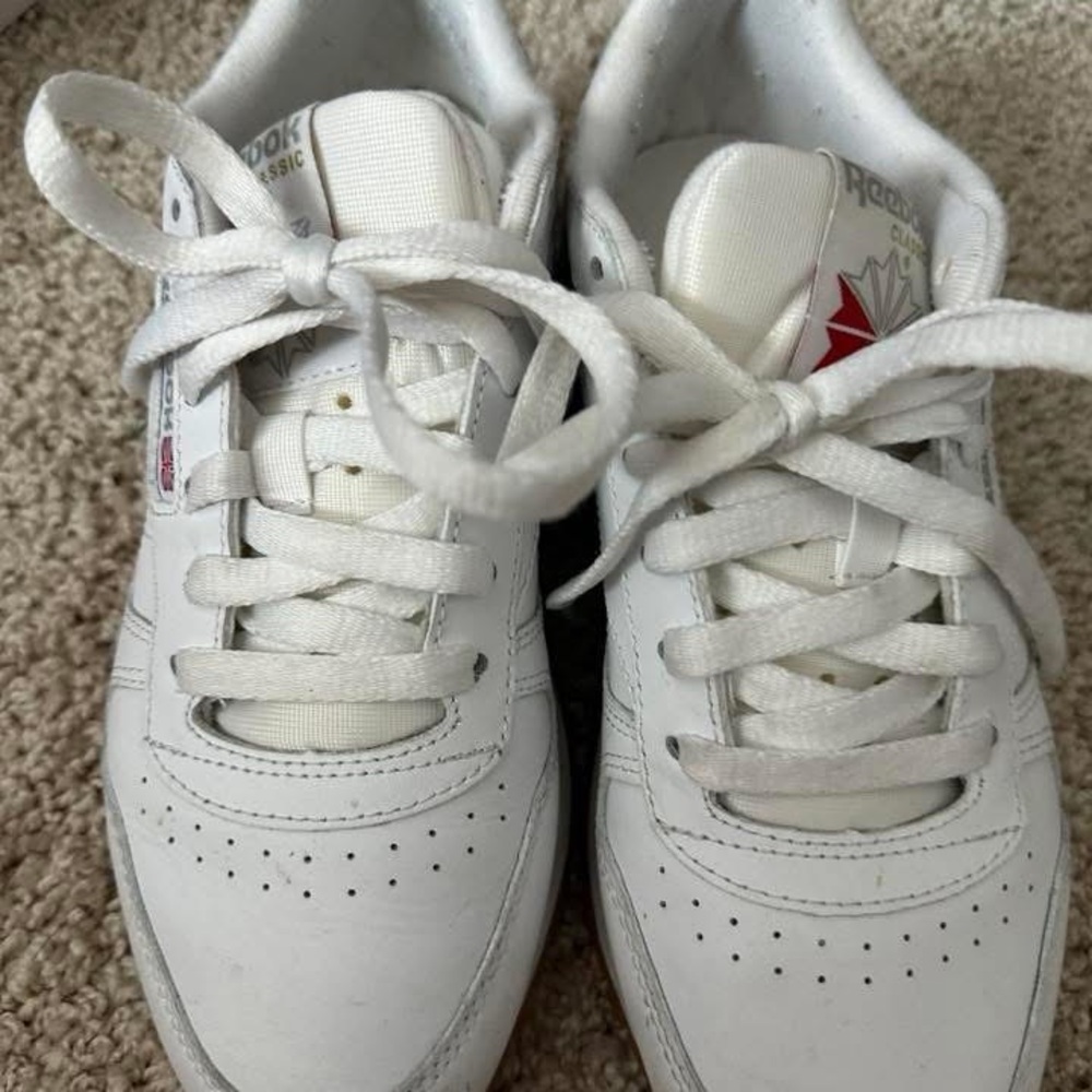 Reebok White Leather Sneakers